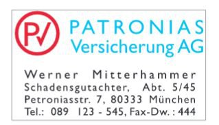 Stempelansicht