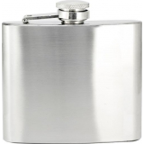 Flachmann aus rostfreiem Edelstahl mit Wunschgravur 150 ml
