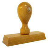 Holzstempel - Rechteck 100x30