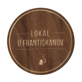Bierdeckel aus Holz - Budweis