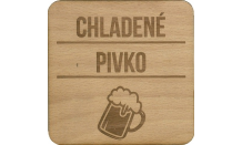 Bierdeckel aus Holz - Pilsen