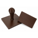 Rechteckiger Kunststoffstempel 120x80 mm