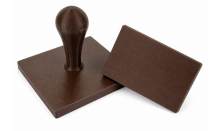 Rechteckiger Kunststoffstempel 120x80 mm